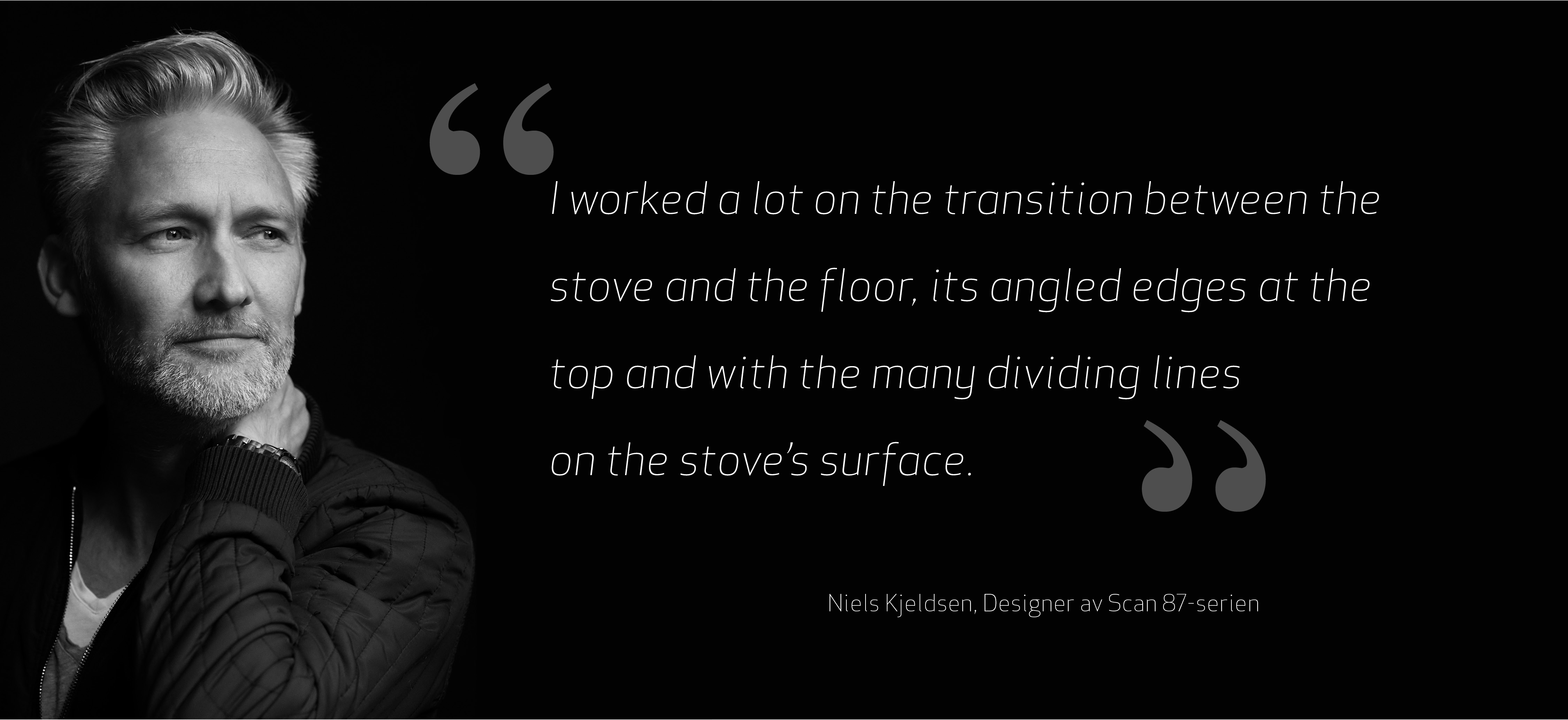 Black and white image of man with hand behind neck with effect light on face