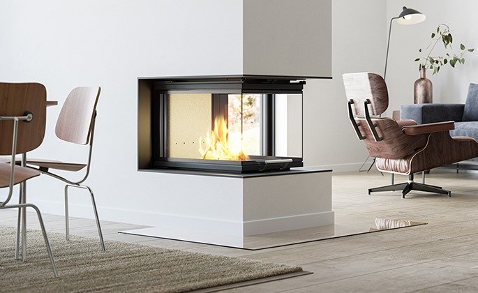 Scan Products Scan Products, Country Flame Wood Burning Fireplace Insert Model 02