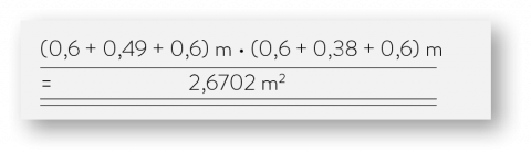 Illustration of a calculation for the floor's bearing capacity